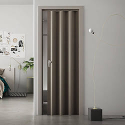 Porta a Soffietto da Interno 88,5x214 cm in PVC Florance Rovere Tortora