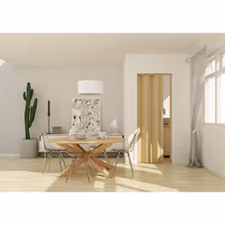 Porta a Soffietto da Interno 88,5x214 cm in PVC Florance Cedro - Vista aggiuntiva 2