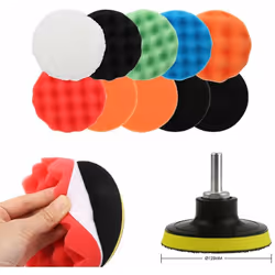 Kit spugne da 150 mm disco 6 pollici adatto a tutti i tipi di lucidatura come automobili furgoni vetro pietra ceramica ecc. S ...
