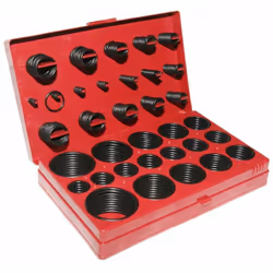 Il kit e composto da 34 misure diverse per un totale di 419 guarnizioni (O-Ring). Queste guarnizioni elastiche sono utili in ...
