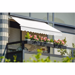 Tenda da Sole 2,95x2m Tessuto Poliestere Kraus Lavanda Ecrù - Vista aggiuntiva 4