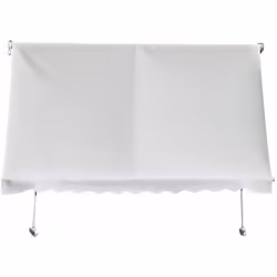 Tenda da Sole Tenda da Sole 3x2,5m Tessuto Poliestere Kraus Geranio Ecrù Tenda da balcone con tessuto in poliestere ecru 280 ...