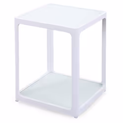 Set Tavolino e 2 Sedie da Giardino in Alluminio Kraus Raffaello Bianco - Vista aggiuntiva 3