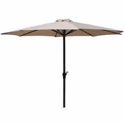 Ombrellone Ombrellone da Giardino in Metallo Ø3m Becker Beige Ombrellone tondo cm 300 con tessuto in poliestere colore beige. ...