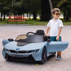 Macchina Elettrica per Bambini 6V con Licenza BMW I8 Coupè Blu - Vista aggiuntiva 2