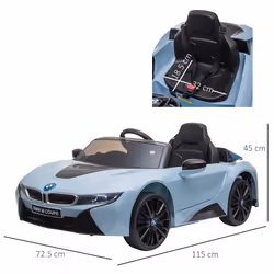Macchina Elettrica per Bambini 6V con Licenza BMW I8 Coupè Blu - Vista aggiuntiva 3