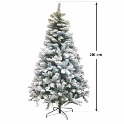 Albero di Natale Artificiale Innevato 210 cm 730 Rami Morel Pino Verde - Vista aggiuntiva 3