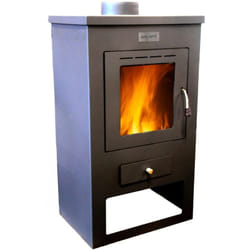Becker - Stufa a Legna 10KW in Acciaio Beker Nera