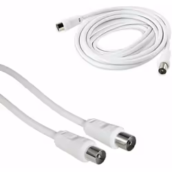 Cavo prolunga antenna TV connettore RG59 maschio/femmina collegamento di segnale audio e video digitale. Caratteristiche: Cav ...