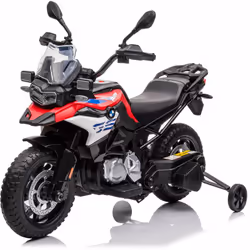 Moto Elettrica Moto Elettrica per Bambini 12V BMW F 850 GS Rossa Dimensioni: 111x62x76 cm Motore: 2x550W Ruote in EVA Batteri ...