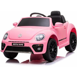 Volkswagen - Macchina Elettrica per Bambini 12V con Licenza Maggiolino Beetle Small Rosa