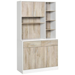 Mobile da Cucina Credenza con Ante Cassetti e Vani Apeti 100x39x180 cm