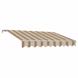 Tenda da Sole Barra Quadra 300x200 cm Tessuto in Acrilico Masi Riga Bordeaux - Vista aggiuntiva 2
