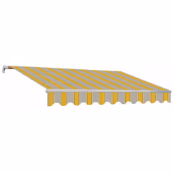 Tenda da Sole Barra Quadra 300x200 cm Tessuto in Acrilico Masi Riga Gialla - Vista aggiuntiva 2