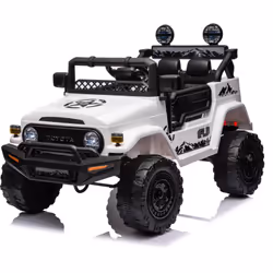 Macchina Elettrica Macchina Elettrica per Bambini 12V Toyota Cruiser Bianca L'auto elettrica Toyota Cruiser è dotata di ruote ...