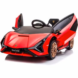 Macchina Elettrica Macchina Elettrica per Bambini 12V con Licenza Lamborghini Sian FKP 37 Rossa Macchina Elettrica per bambin ...