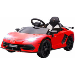 Lamborghini - Macchina Elettrica per Bambini 12V con Licenza Aventador svj Roadster Rosso