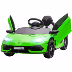 Macchina Elettrica Macchina Elettrica per Bambini 12V con Licenza Lamborghini Aventador SVJ Roadster Verde Regala il brivido  ...