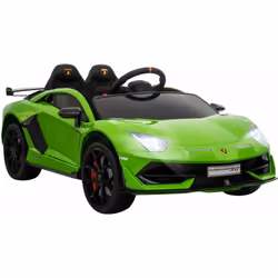 Macchina Elettrica Macchina Elettrica per Bambini 12V con Licenza Lamborghini Aventador Verde Soddisfa la voglia di azione de ...