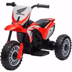 Moto Elettrica Moto Elettrica per Bambini 3 Ruote 6V con Licenza Honda CRF450RL Rosso Fai provare ai tuoi bimbi il brivido de ...