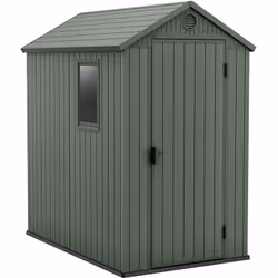 Casetta Box da Giardino Casetta da Giardino Porta Attrezzi 125,8x184,5x205,1 cmin Evotech+ Keter Darwin 4x6 Verde Robusta, co ...