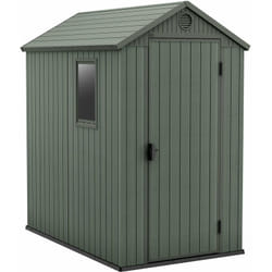 Casetta da Giardino Porta Attrezzi 125,8x184,5x205,1 cmin Evotech+ Keter Darwin 4x6 Verde