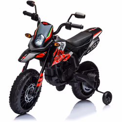 Moto Elettrica Moto Elettrica per Bambini 12V con Licenza Aprilia RX-125 Motocross Rossa Questa moto elettrica per bambini Ap ...