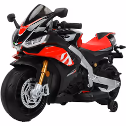 Moto Elettrica Moto Elettrica per Bambini 24V con Licenza Aprilia RSV4 BIG Nera La moto elettrica per Bambini Aprilia RSV4 BI ...
