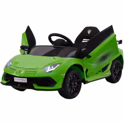 Macchina Elettrica Macchina Elettrica per Bambini 12V con Licenza Lamborghini Aventador SVJ Small Verde La macchina elettrica ...
