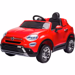 Macchina Elettrica Macchina Elettrica per Bambini 12V con Licenza Fiat 500X Rossa Macchina cavalcabile per bambini di colore  ...