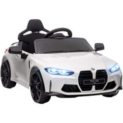 BMW - Macchina Elettrica per Bambini Licenza M4 con Telecomando Bianca