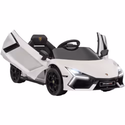 Macchina Elettrica Macchina Elettrica per Bambini Licenza Lamborghini Revuelto 12V Guida Manuale e Telecomando Bianco Lascia ...