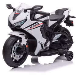 Moto Elettrica Moto Elettrica per Bambini con Licenza Honda CBR 1000RR 12V Velocità 4km/h Bianco Inizia l'avventura! La moto ...