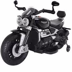 Moto Elettrica Moto Elettrica per Bambini 12V con Licenza Triumph Rocket 3GT Nera Fai provare ai tuoi bimbi il brivido della  ...