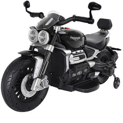 Triumph - Moto Elettrica per Bambini 12V con Licenza Rocket 3GT Nera