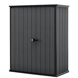 Armadio da Esterno Keter Cortina Alto 140x73,6x170,4 cm in Evothech+ Grigio