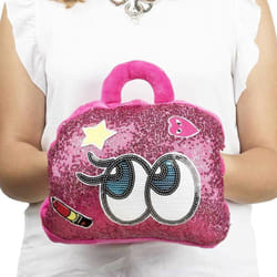Enrico Coveri - Borsa acqua calda Elettrica Borsetta Occhi Pailette Fuxia Tasche Scaldamani Pile