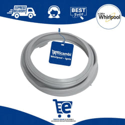 Guarnizione Soffietto in Gomma per Oblò Lavatrice Whirlpool Ignis, Dimensioni 410x70 (mm) Diametro interno 295 (mm) - Per Modelli: aquasteam - awoe