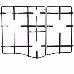 KIT 2 GRIGLIE PER PIANO COTTURA HOTPOINT ARISTON INDESIT CUCINA 4 FUOCHI PC640T IN PIATTINA SMALTATA NERA PER PIANO COTTURA 4 ...