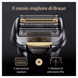 Braun Series 9 Pro+ 9525s Wet & Dry Rasoio Trimmer Metallico - Vista aggiuntiva 4