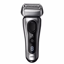 Braun Series 8 8567cc Rasoio Trimmer Nero, Argento