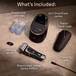 Braun Series 9 Pro+ 9565cc Wet & Dry Rasoio Trimmer Metallico - Vista aggiuntiva 7