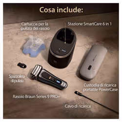 Braun Series 9 Pro+ 9575cc Wet & Dry Rasoio Trimmer Metallico - Vista aggiuntiva 6