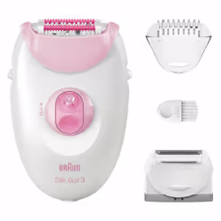 Braun Silk-épil 3 Epilatore Elettrico Donna , Epilatore Con Cavo Per Epilazione, Pelle Liscia Per Settimane, 3-031, Rosa - Vista aggiuntiva 7