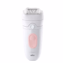 Braun Silk-épil 5 5-230, Epilatore Elettrico Donna, Per Una Epilazione Semplice, Bianco/Rosa, Rosa, Bianco, 28 pinzette, Micr ...