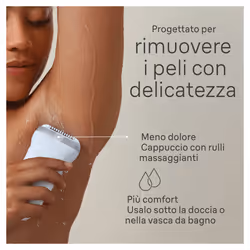 Braun Silk-épil 7 7-441, Epilatore Elettrico Donna Per Una Epilazione Semplice, Bianco/Argento - Vista aggiuntiva 4