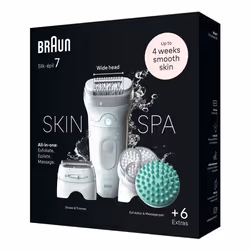 Braun Silk-épil 7 7-081 epilatore 40 pinzette Bianco - Vista aggiuntiva 2