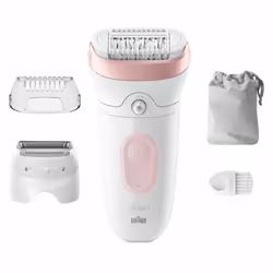 Braun Silk-épil 7 7-030, Epilatore Elettrico Donna Per Una Epilazione Semplice, Bianco/Rosa - Vista aggiuntiva 8