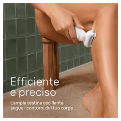 Braun Silk-épil 9 9-011, Epilatore Elettrico Donna Per Una Epilazione Facile, Pelle Liscia a Lungo, Bianco/Argento