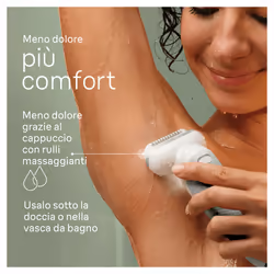 Braun Silk-épil 9 9-011, Epilatore Elettrico Donna Per Una Epilazione Facile, Pelle Liscia a Lungo, Bianco/Argento - Vista aggiuntiva 5
